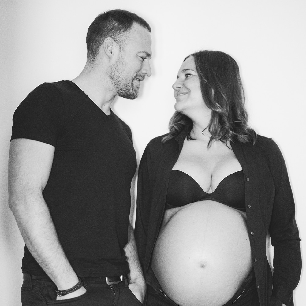 Foto mit Babybauch